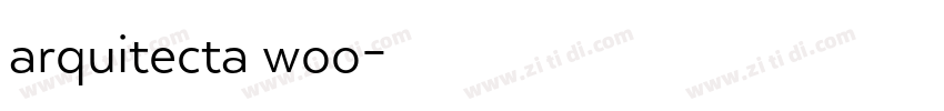 arquitecta woo字体转换